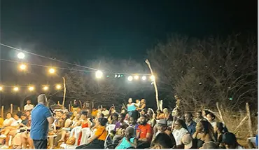 Culto noturno em Acauã